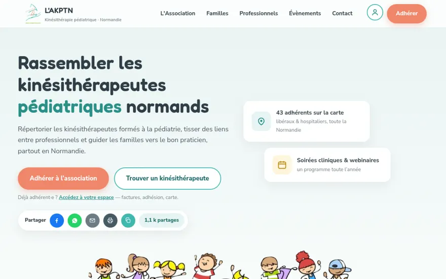 Page d'accueil du site de l'AKPTN